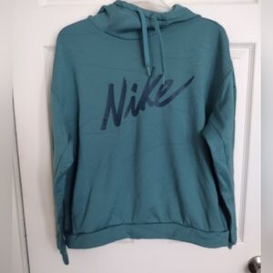 Nike Teal Green Pullover Stretch Fleece Hoodie Jacket Sz M
